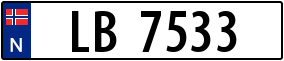 Trailer License Plate